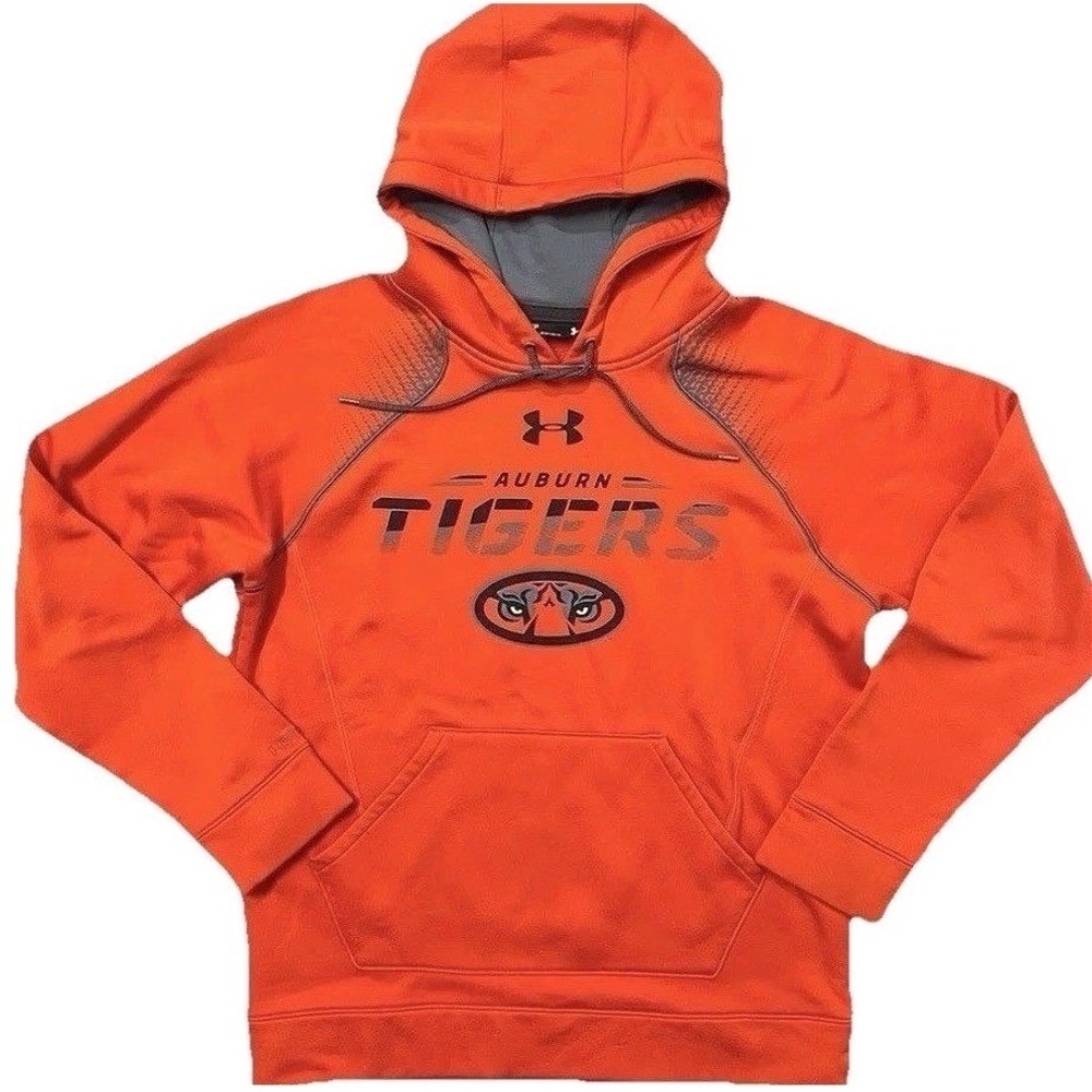 Under‎ Armour Auburn Tigers Hoodie Orange Sweatshirt War Eagle Football Pullover